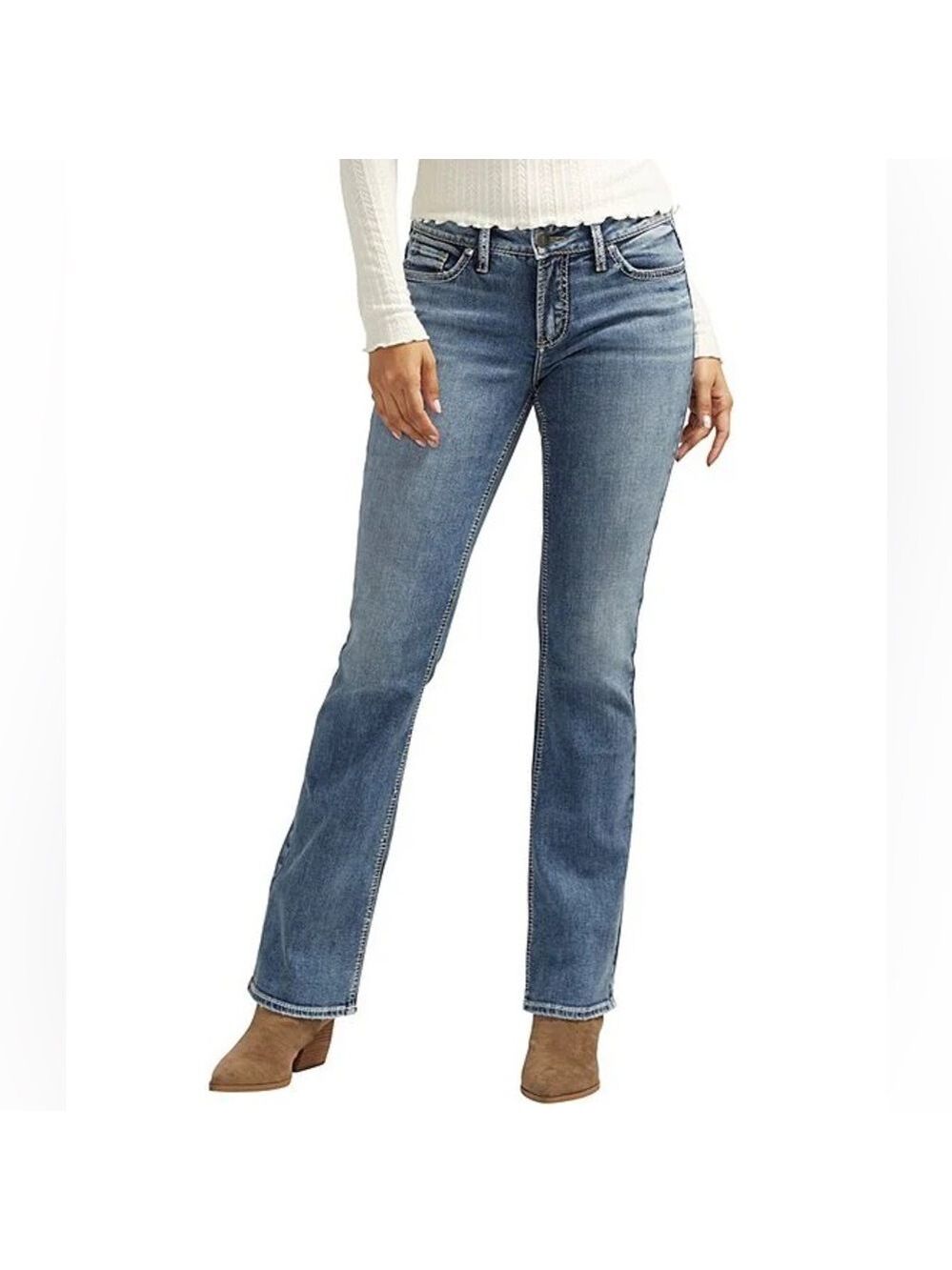 Silver Jeans Co. Light Wash Mid Rise Women's Bootcut Jeans Sz 32/31